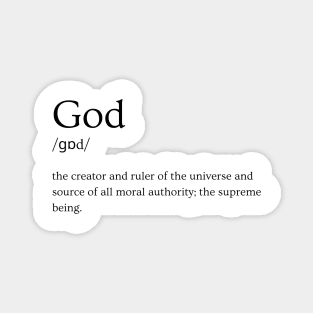 God the creator Magnet