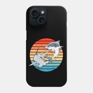 Hammerhead and Great White Shark Phone Case