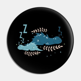 Cute Sleeping Dragons Pin