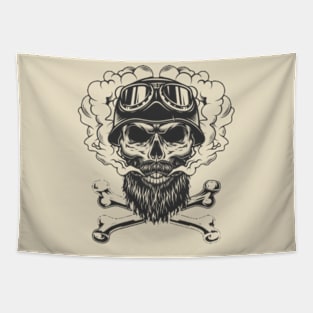 Biker Skull Tapestry