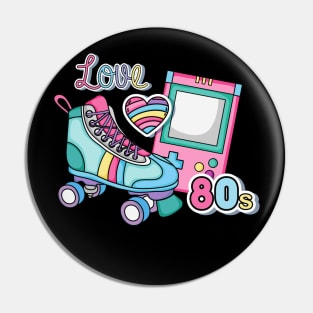 I Love The 80s Pin