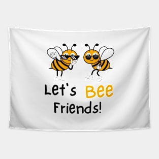 fuuny bee les's bee friends Tapestry