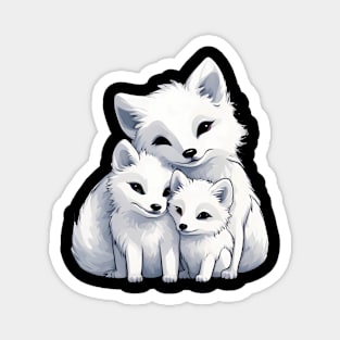 Fox Mum & Kids Magnet