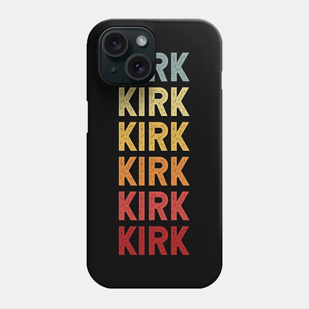 Kirk Vintage Name Gift Phone Case by CoolDesignsDz