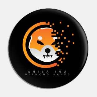 Shiba Inu - Crypto Token Coin - $SHIB - Digital Matrix - Diamond Hands Pin