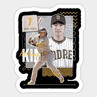 Ha-Seong Kim Baseball Paper Poster Padres 2 - Ha Seong Kim - Posters and  Art Prints