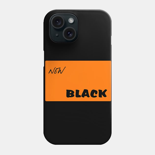 orange new black Phone Case by Porus