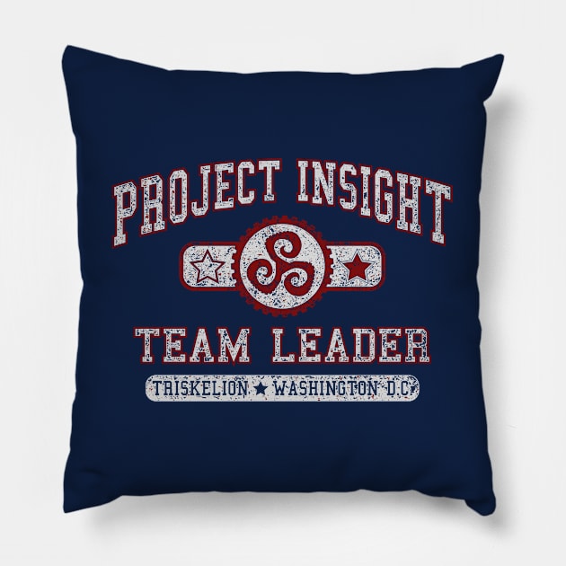 TRISKELION TEAM LEADER (STEALTH MODE) Pillow by DCLawrenceUK