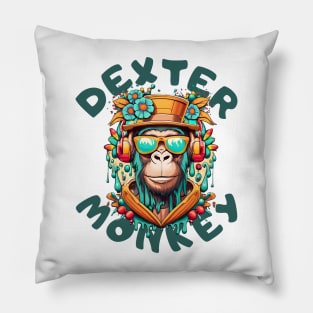 Cyborg Monkey Dexter Pillow