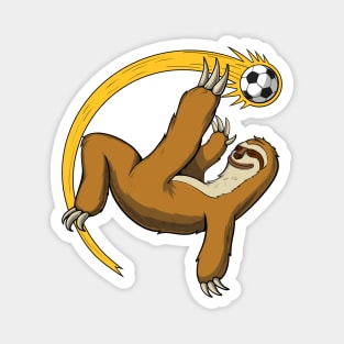 Sloth Soccer Player Magnet