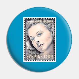 Ingrid Bergman - Swedish Stamp Pin