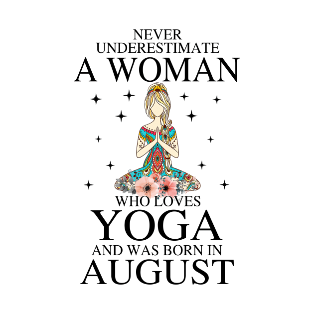 A Woman Who Loves Yoga And Was Born In August by Vladis