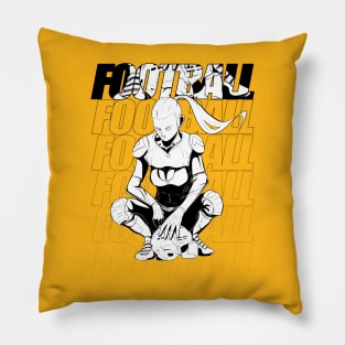 SSv1 Football FeMale Graphic Pillow