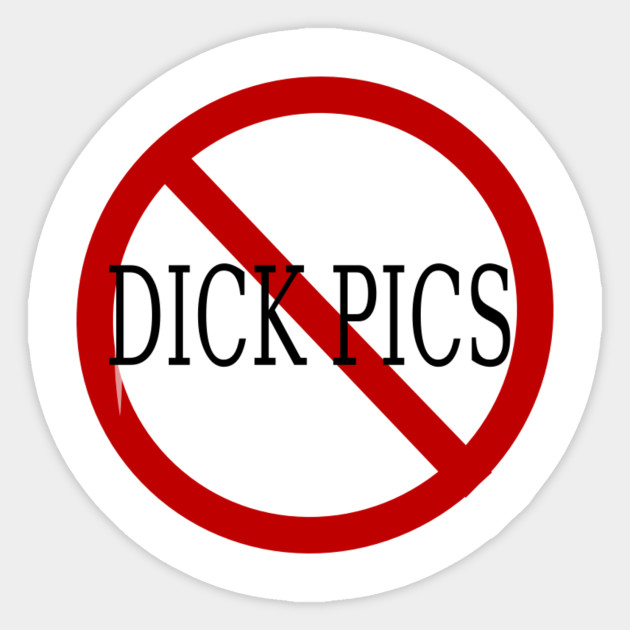 No Dick Pics - Snapchat - Sticker | TeePublic