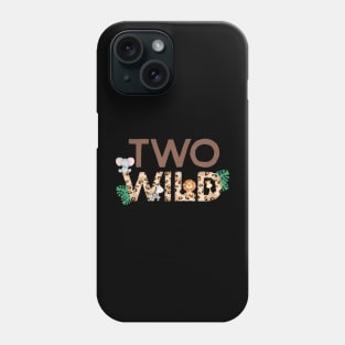 Wild Two Animal Safari 2nd Birthday Theme Family Boy Girl Phone Case