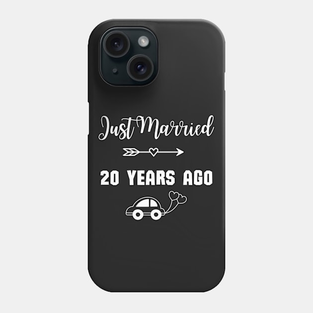 Just Married 20 Years Ago - Wedding anniversary Phone Case by Rubi16