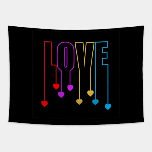 Love Text Tapestry