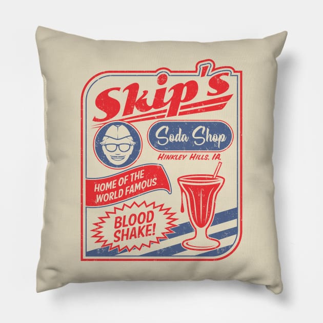 Skip's Soda Shop Pillow by dustbrain