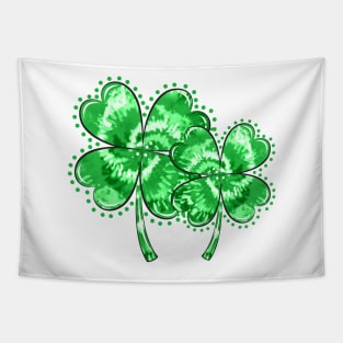 Double Tie Dye Shamrock Tapestry