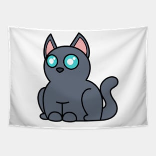 Plump Cat Russian Blue Tapestry