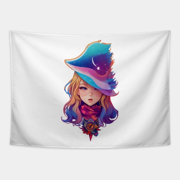 woman pop ilustrator design Tapestry by Ardins