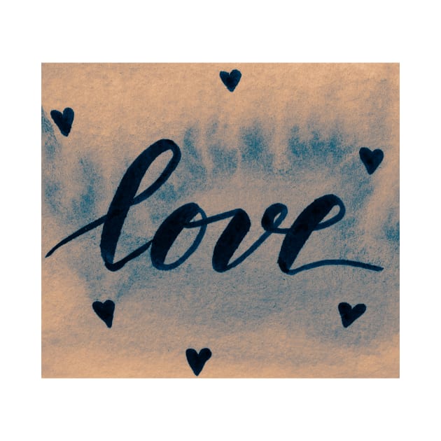 Valentine's Day Watercolor Love – neutral by wackapacka