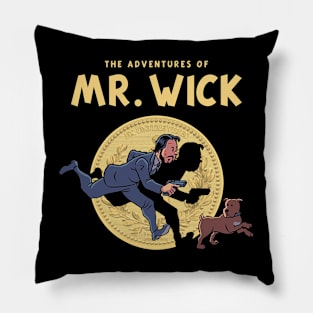 The Adventures Of Mr. Wick Pillow