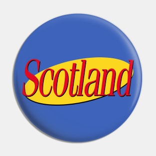 90s TV Scottish Logo Pin