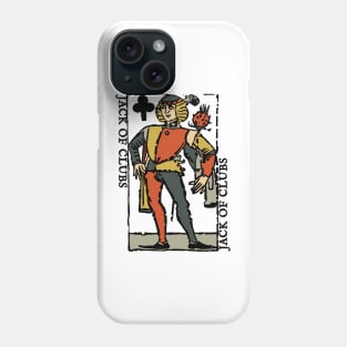 Character of Playing Card Jack of Clubs Phone Case