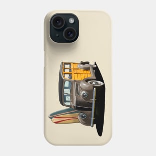 1937 Ford Woody Station Wagon in brown Phone Case