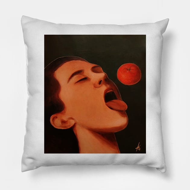 She wants tangerine Pillow by andjicu