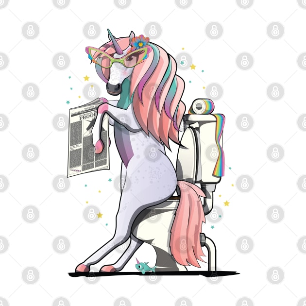 Unicorn on the Toilet by InTheWashroom