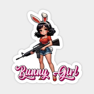 Tactical Bunny Girl Magnet