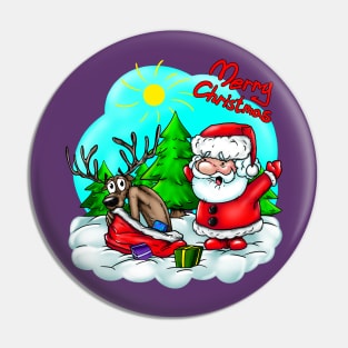 merry christmas santa claus Pin