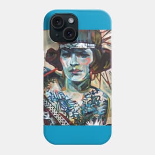 Detail of "Mahitable, the tattoo'd lady" Phone Case