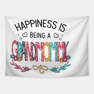 Happiness Is Being A Grandmommy Wildflowers Valentines Mothers Day Tapestry