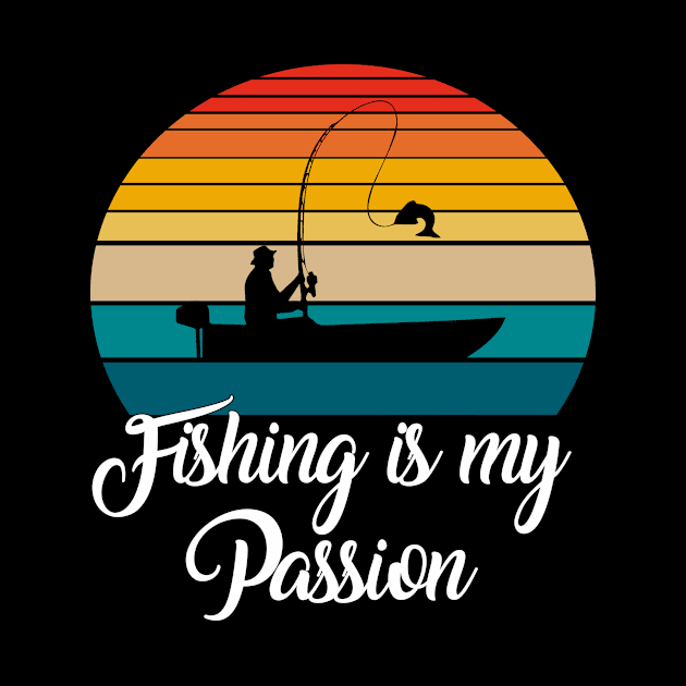 Reel Cool Fishing is my passion Fishing Gifts by Kerlem