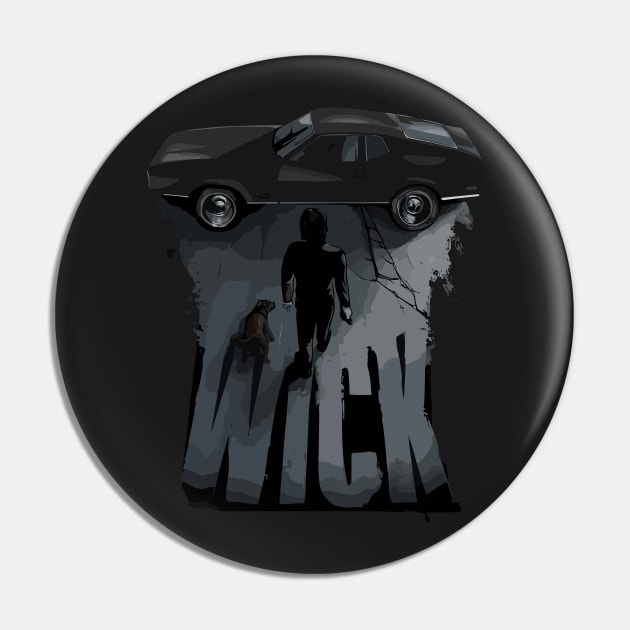 John Wick with dog and car Pin by PGasbarroneArt