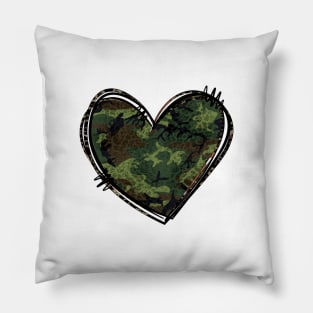 Camo Heart Pillow