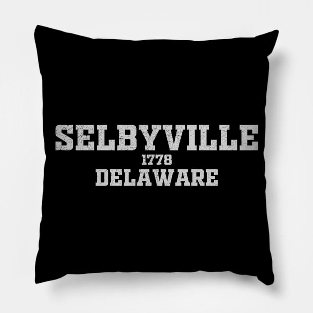 Selbyville Delaware Pillow by RAADesigns