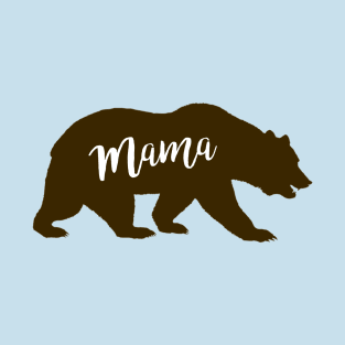 Mama Bear - Brown Print T-Shirt