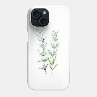 rosemary watercolor Phone Case