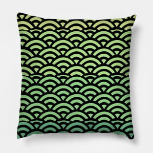 Retro Japanese Clouds Pattern RE:COLOR 11 Pillow