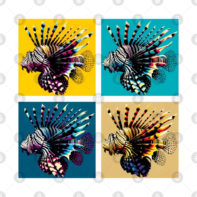 Pop Lionfish - Cool Aquarium Fish by PawPopArt