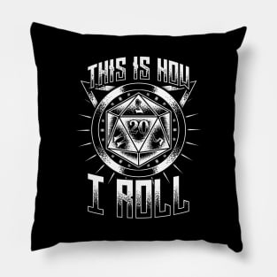 Funny This Is How I Roll RPG Tabletop Gaming Dice Pillow