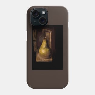 Pear in Wood Box Painting Renaissance Style Phone Case