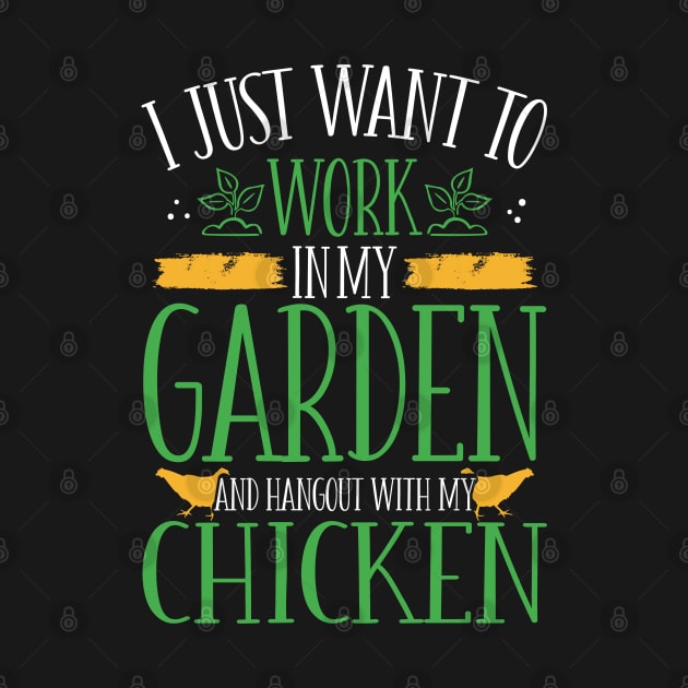 I Just Want To Work In My Garden  Vegan Urban Gardening by Caskara