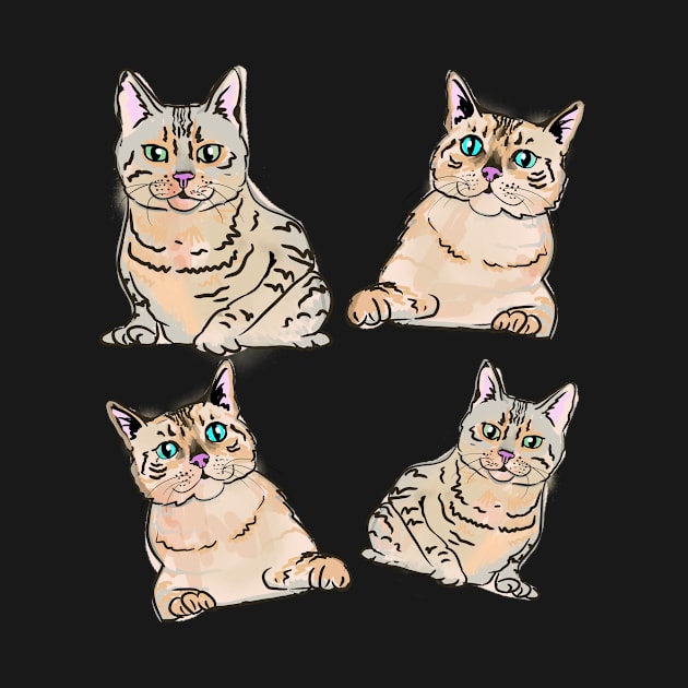 Bengal cat breed pattern by drknice