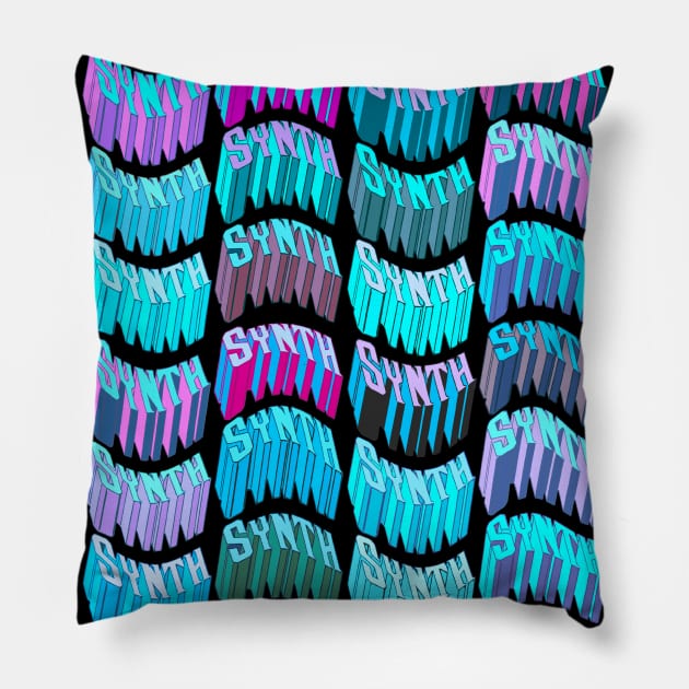 Synthesizer for Synth lover Pillow by Mewzeek_T