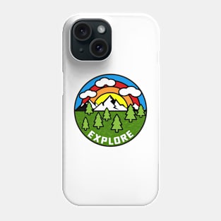 Explore Hiking Outdoors Nature Mountains Climbing Camping National Park Forest Phone Case